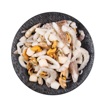 美加佳 海鲜什锦1kg（内分2袋装）虾仁鱿鱼扇贝贻贝 生鲜海鲜水产