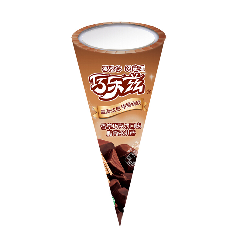 巧乐兹 伊利巧乐兹香草巧克力口味脆皮甜筒冰淇淋73g*6支/盒 13.52元（需买3件，需用券）