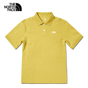 北面 短袖Polo男户外舒适透气棉T恤24款上新87UX 黄色/QOA L