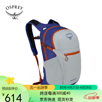 OSPREY 小鹰 Daylite Plus日光+20升多功能双肩包户外旅游通勤 银色