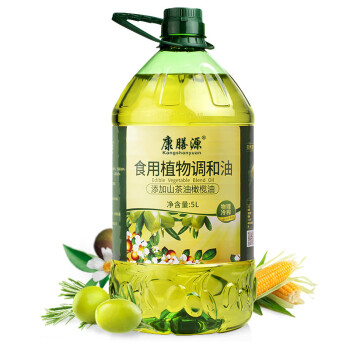 康膳源食用油油橄榄茶油食用植物调和油5L物理压榨