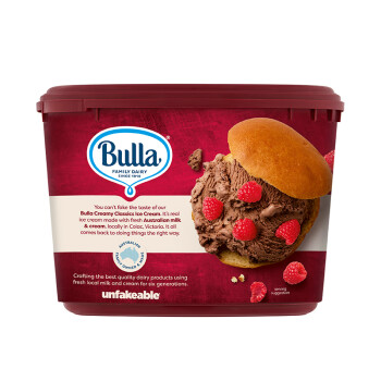 Bulla 布拉经典桶装巧克力味冰淇淋 940克