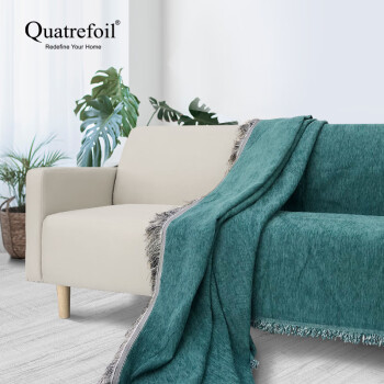 quatrefoil 沙发巾沙发盖布沙发套罩全包四季通用沙发盖巾盖毯180