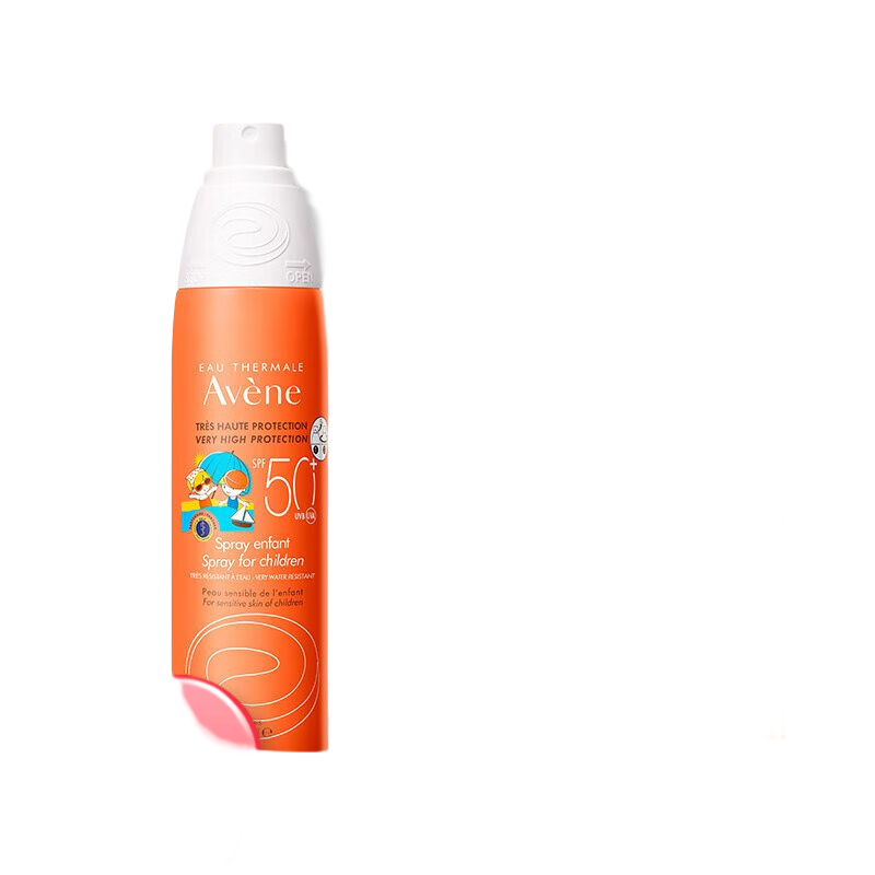 PLUS：雅漾（Avene）儿童防晒喷雾 小金刚 温和清爽不刺激SPF50+ 儿童防晒200ml 拍2件 77.22元包邮（合38.61元/件）