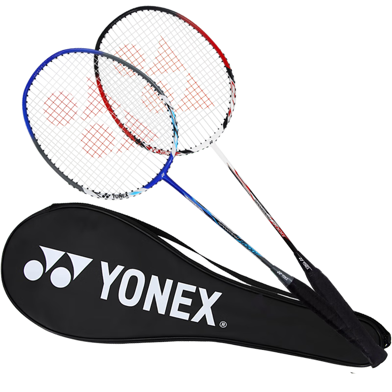 plus会员：YONEX尤尼克斯羽毛球拍对拍碳素中杆比赛NR7000I红蓝已穿线附手胶 189.05元