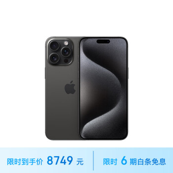 Apple 苹果 iPhone 15 Pro Max 5G手机 256GB 黑色钛金属