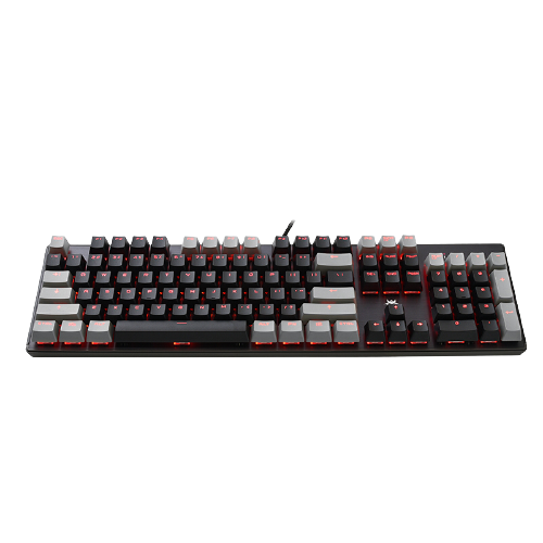Hyeku 黑峡谷 GK715s 104键 有线机械键盘 黑灰色 凯华BOX红轴 单光 229元