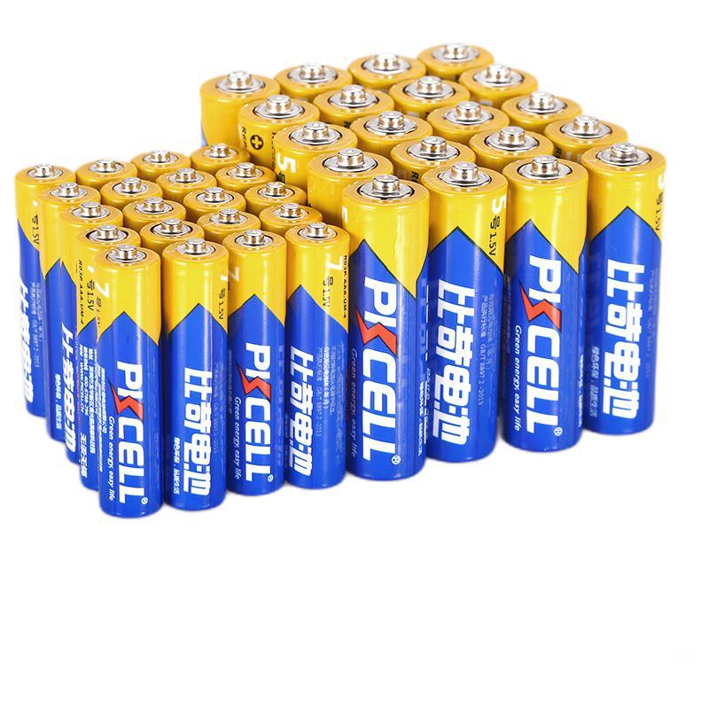 PKCELL 比苛 碳性干电池 5号20粒+7号20粒 券后16.9元