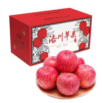 果嘉农 陕西洛川苹果水果新鲜脆甜红富士苹果 带箱10斤大果80-90mm