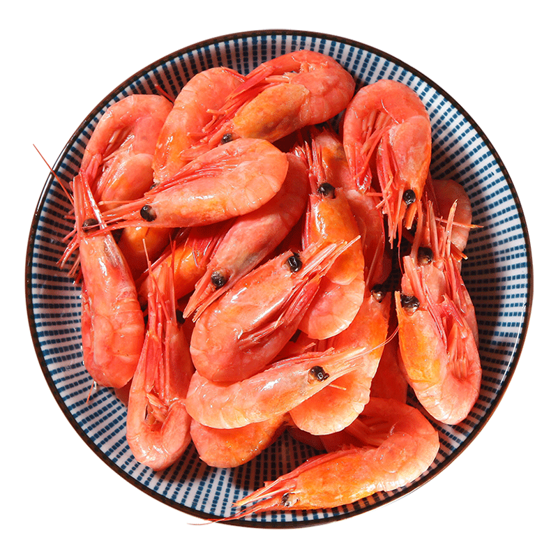 禧美海产 加拿大熟冻北极甜虾 500g/袋 65-85只 (MSC认证) 即食 生鲜 海鲜 99.79元（合33.26元/件）