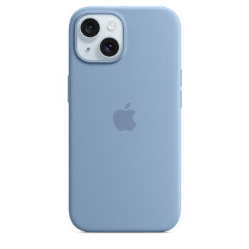 Apple 苹果 iPhone 15 专用 MagSafe 硅胶保护壳 - 凛蓝色  保护套 手机套 手机壳