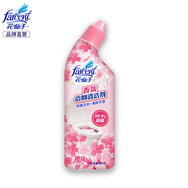 FARCENT 花仙子 香氛浴厕清洁剂 除臭有效除菌-樱花（520g） 1.41元