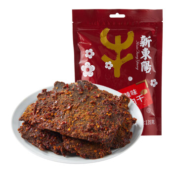 新東陽 牛肉干(麻辣味135g/袋 台湾风味休闲零食牛后腿肉牛排软嫩适中