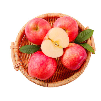茜货 正宗山东烟台红富士苹果2.8斤装单果75-80mm 新鲜水果源头直发