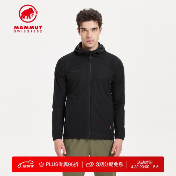 MAMMUT 猛犸象 男子软壳衣 1011-00321 黑色 M
