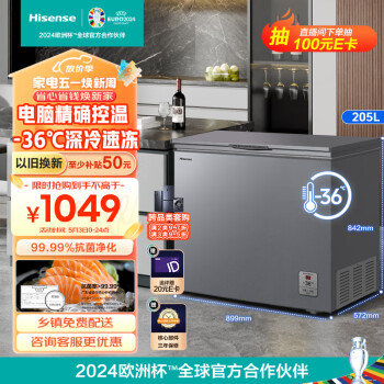 Hisense 海信 食神系列 BD/BC-205ZNUTB 冰柜 205L 灰色