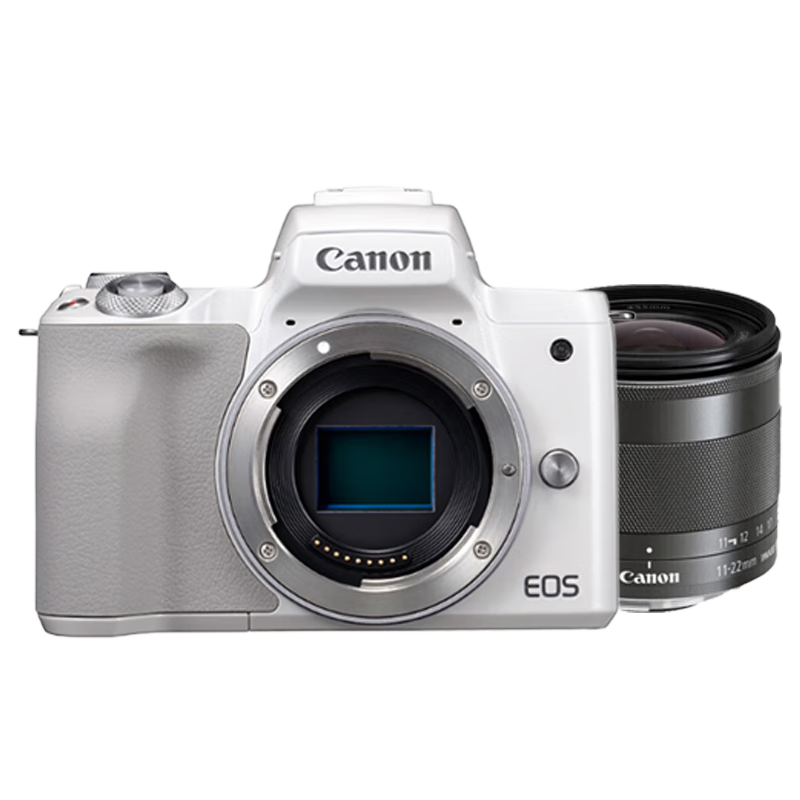 佳能（Canon）EOS M50 Mark II M50二代单机身+EF-M 11-22mm F4-5.6 IS STM镜头微单数码相机 64G套装 8556.01元
