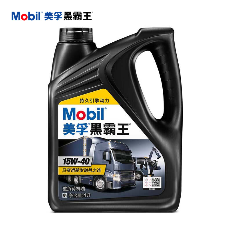 Mobil 美孚 黑霸王 15W-40 CH-4级 柴机油 4L 114元