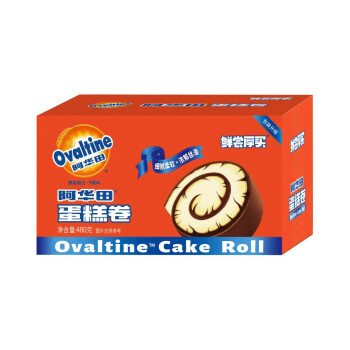 Ovaltine 阿华田 蛋糕卷 480g巧克力蛋糕零食瑞士卷 西式糕点点心 整箱装