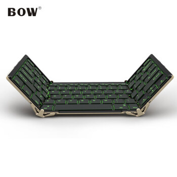 B.O.W 航世 HB099B 三折双模无线薄膜键盘 黑色 单光