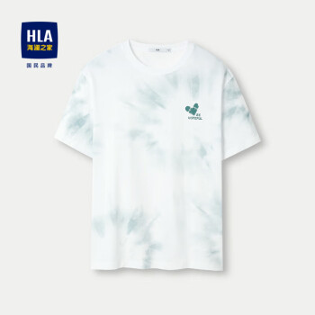 HLA 海澜之家 短袖T恤男女情侣装24纯棉舒适透气短袖男夏季