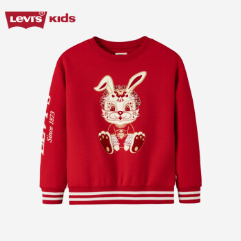 Levi's 李维斯 儿童童装卫衣LV2312081GS-002 超级红 90/52