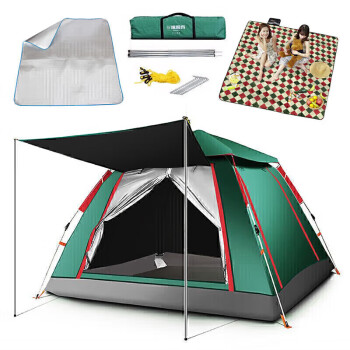 探险者 全自动免搭建帐篷 3-4人户外露营帐篷套装