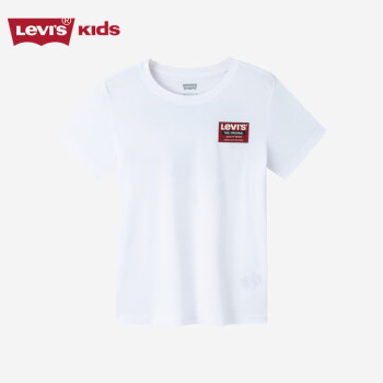Levi\'s 李维斯 儿童童装短袖T恤LV2322182GS-001 明亮白 130/64