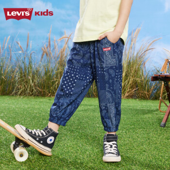 Levi's 李维斯 儿童童装长裤LV2322153GS-001 深靛蓝 110/53