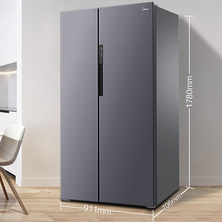 Midea 美的 605升一级能效净味风冷无霜家用双变频 精细分存储冰箱 美的606升级款 BCD-605WKPZM(E) 券后2424元