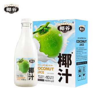 椰谷YEGU鲜椰汁1kg*2瓶/整箱大瓶装椰奶宴会聚餐椰子汁植物蛋白饮料