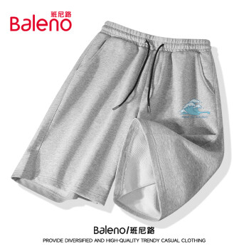 Baleno 班尼路 短裤男夏季美式复古休闲潮牌五分裤青少年百搭纯棉吸汗透气运动裤