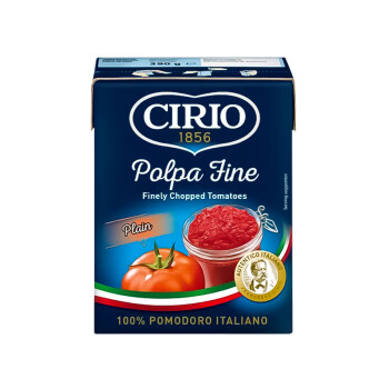CIRIO 茄意欧 碎番茄（利乐佳）390g 意大利原装进口 番茄酱