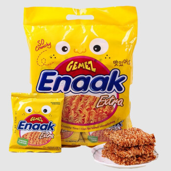 GEMEZ Enaak GEMEZ小鸡面干脆面方便面烧烤鸡肉味240g（30g*8）袋装印尼进口零食