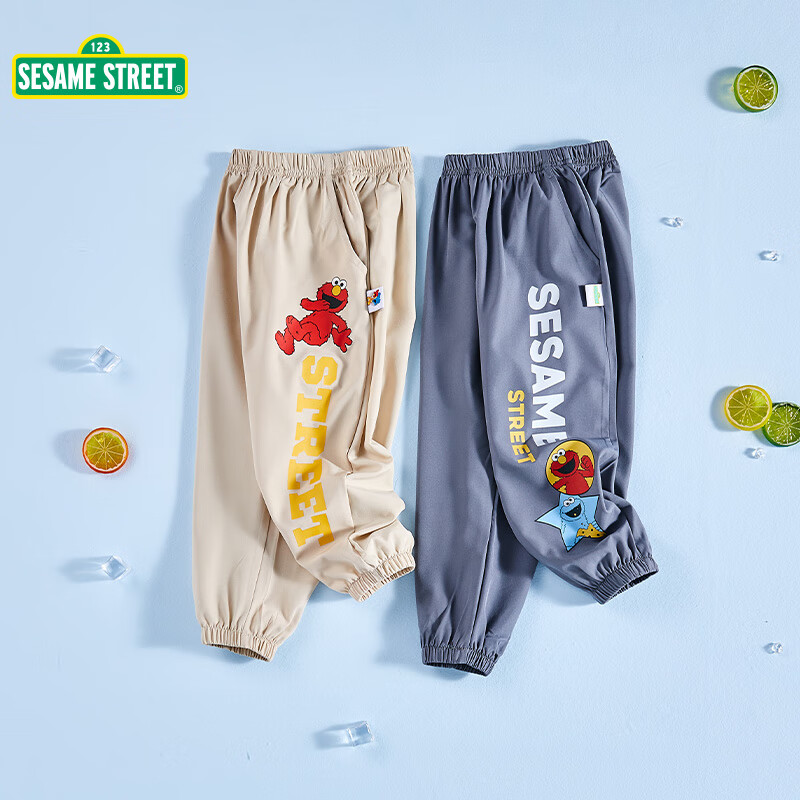 SESAME STREET 芝麻街 儿童夏季运动裤 2条 9.95元（需买2件，需用券）