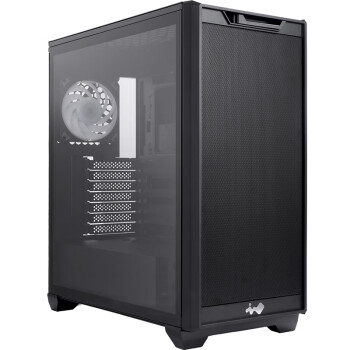 InWin 迎广 D5黑色中塔台式电脑机箱 支持ATX主板 360  ARGB/20GbpsType-C