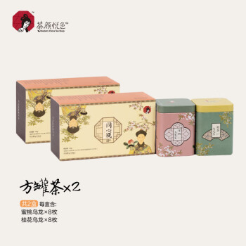 茶颜悦色 花果茶礼盒 2口味 40g*2盒（蜜桃乌龙+栀花绿茶）