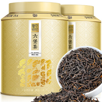 中谷御品 茶叶 六堡茶黑茶 2012年特级窖藏广西梧州散茶熟茶茶叶礼盒400g