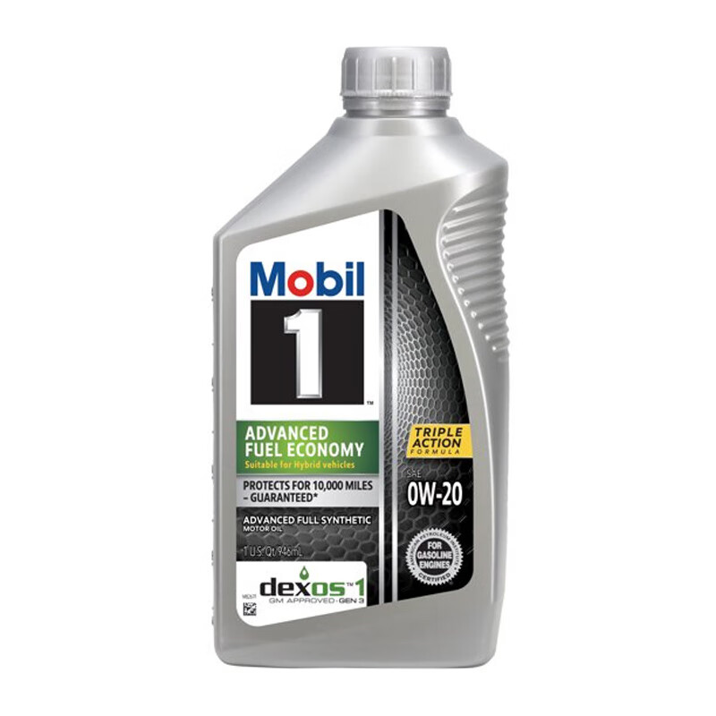 Mobil 美孚 1号全合成机油 节油型 AFE 0W-20 SP 1Qt 美国进口（包装随机） 57.75元