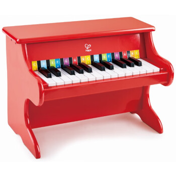 Hape 德国hape30键钢琴儿童玩具3-6岁25键男女孩音乐启蒙宝早教乐器 25键红色 E8466