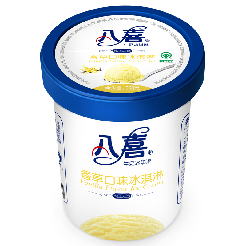 BAXY 八喜 牛奶冰淇淋 香草口味 283g （多口味任选） 16.42元