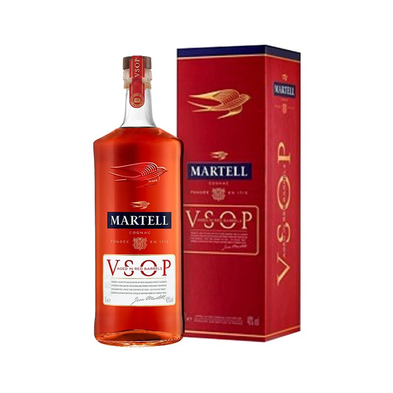 MARTELL 马爹利 vsop赤木 干邑白兰地 40%vol 1L 券后286.05元