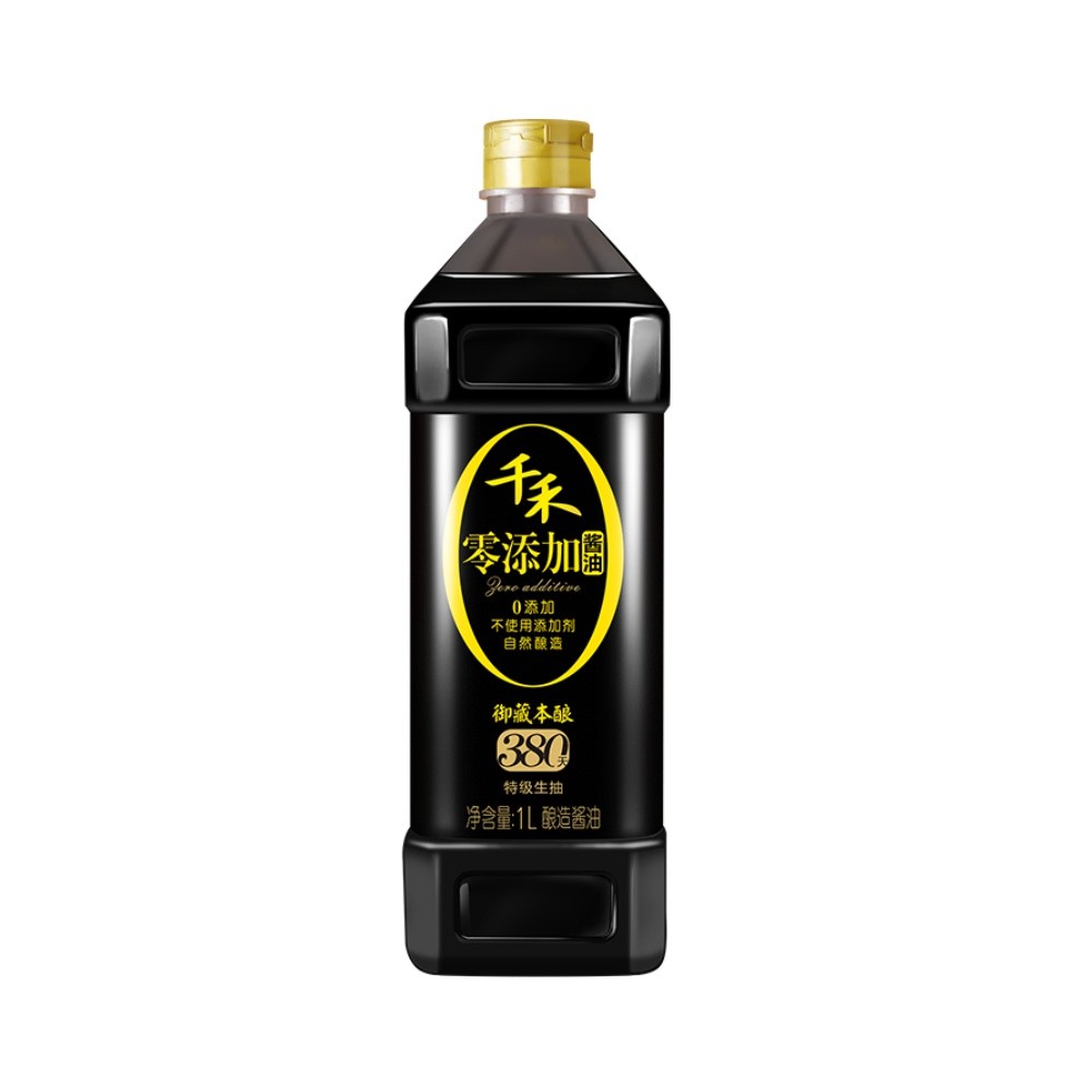 千禾 御藏本酿 380天 零添加酱油 1L 10.9元