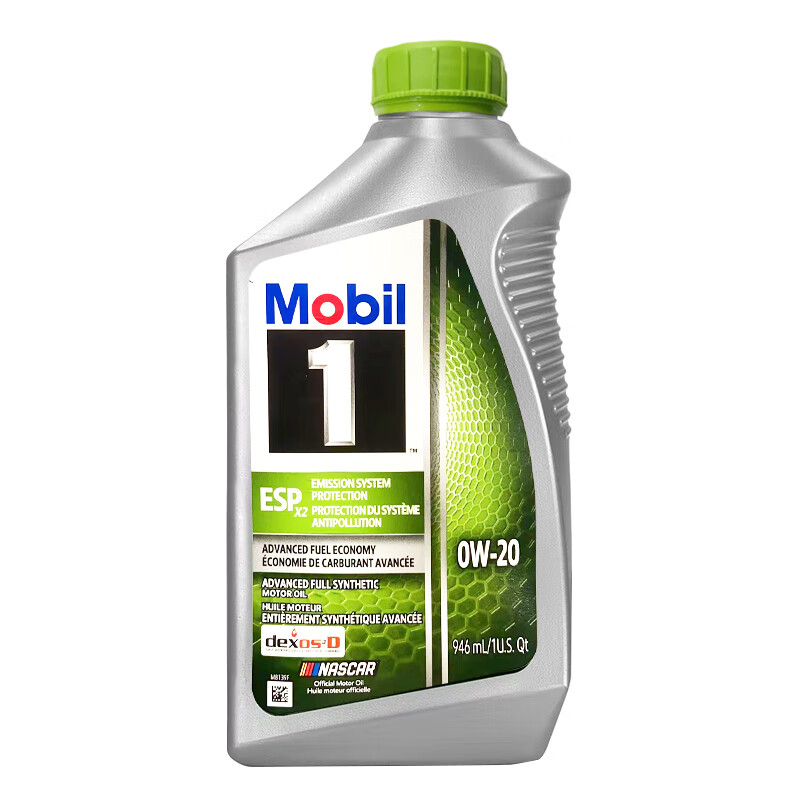 Mobil 美孚 ESP 0W-20 车用润滑油 0.946升/桶 62.02元（248.08元/4件，双重优惠）