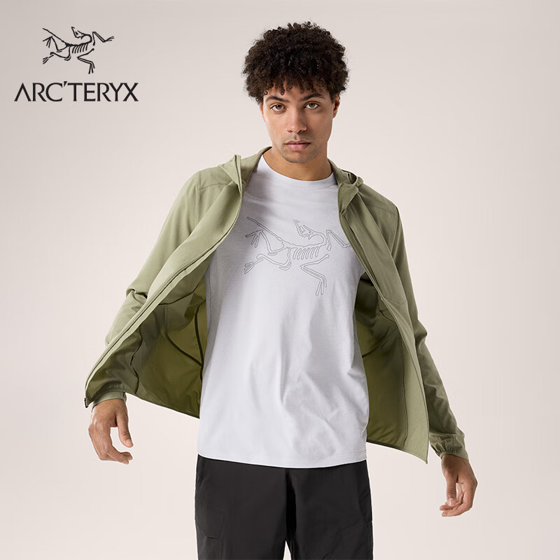 ARC'TERYX 始祖鸟 ARC’TERYX始祖鸟 SIMA HOODY 轻量 男子 风壳夹克 Chloris/虎尾草绿 S 2000元