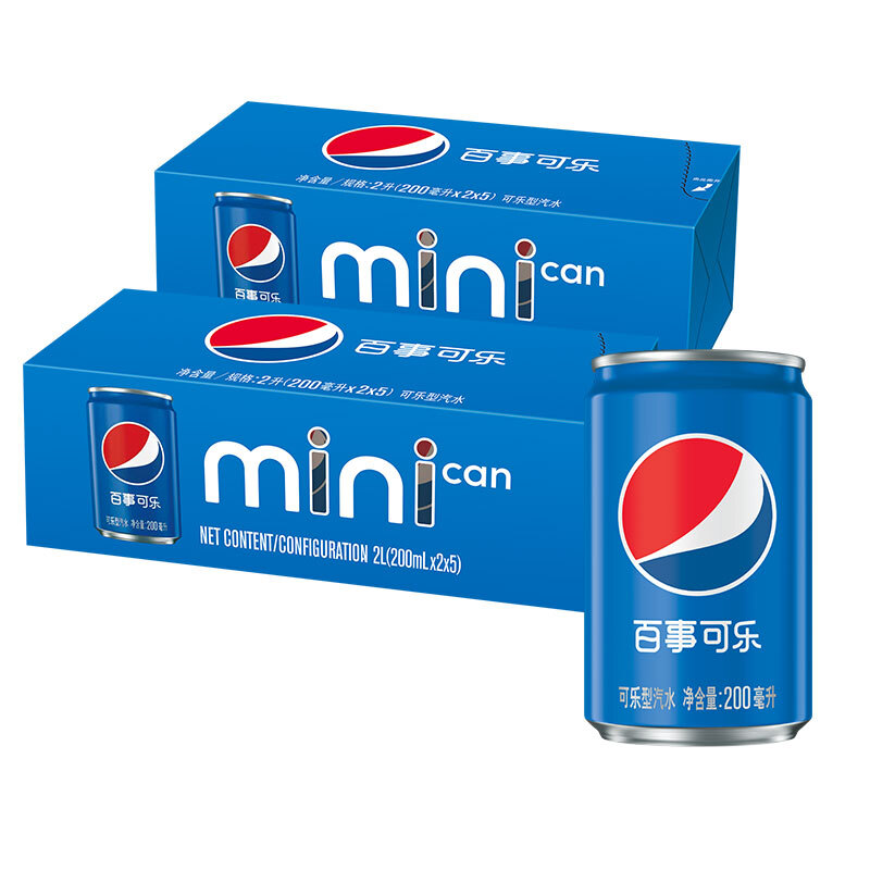 pepsi 百事 可乐 Pepsi 可乐 迷你罐200mlx20听（新老包装随机发货）百事出品 34.9元