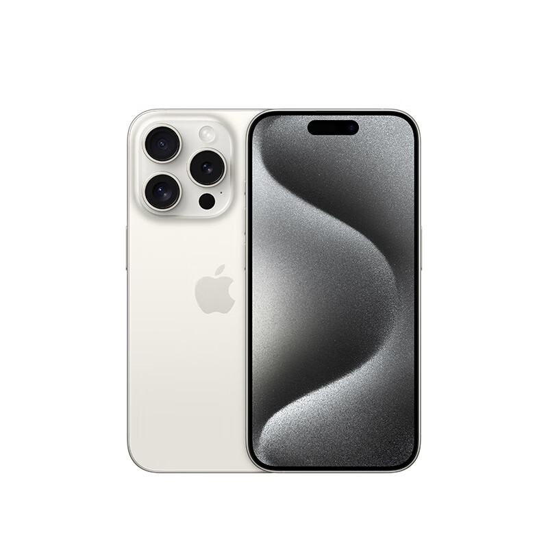 再降价：Apple 苹果 iPhone 15 Pro (A3104) 256GB 白色钛金属 双卡双待手机 快充套装 7348元包邮（需用券）
