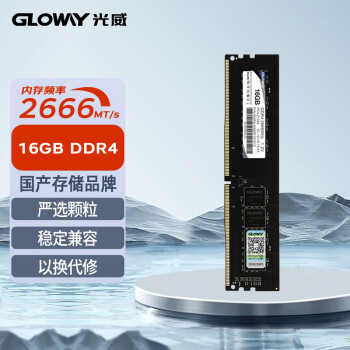 GLOWAY 光威 战将 DDR4 2666MHz 台式机内存 普条 16GB