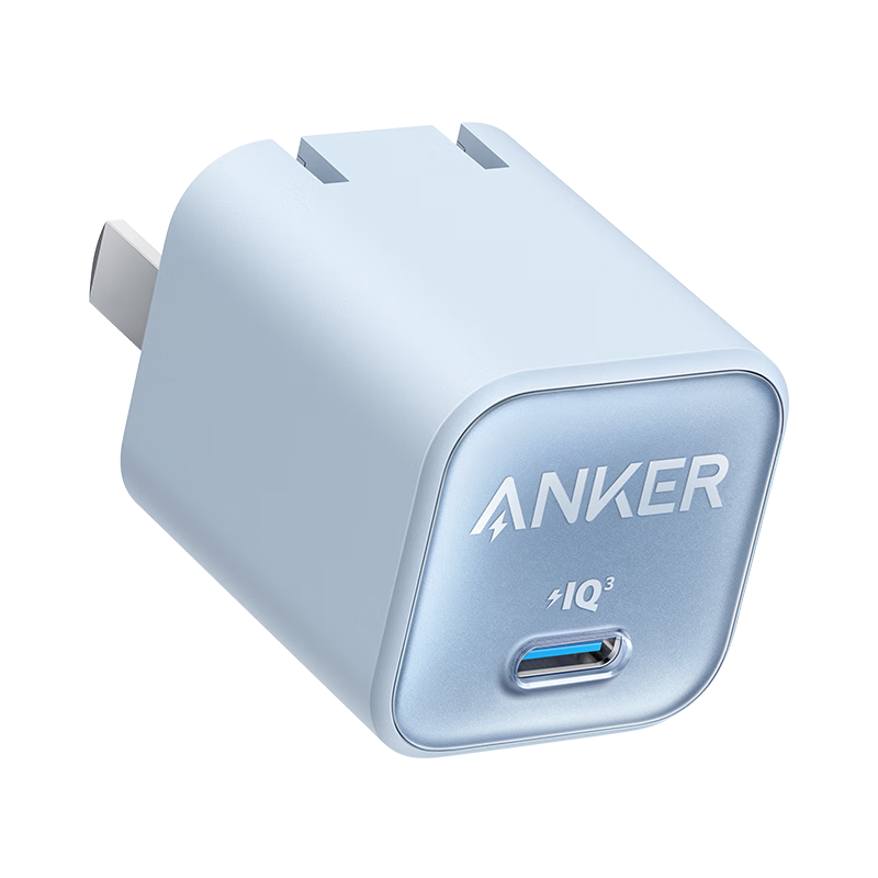 ANKER安克 安心充Pro苹果充电器氮化镓快充PD30W 套装蓝色20W  71.64元