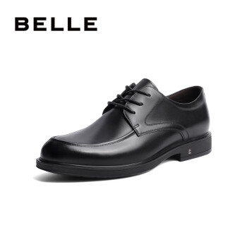 BeLLE 百丽 商务皮鞋春季男士正装鞋婚鞋德比鞋B3GK3CM1 黑色单里 40